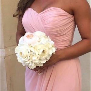 Blush bridesmaid dress